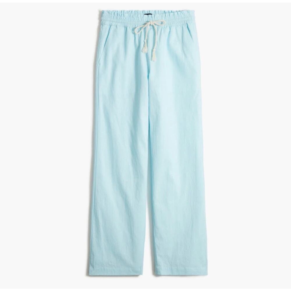 J. Crew Light Blue Cropped Drawstring Pants